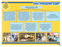 Аварийно-спасательные и другие неотложные работы (АСДНР) – 11 плакатов. Формат А-3.