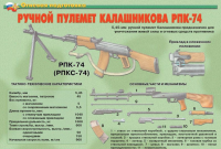 Огневая подготовка – 11 плакатов (теория, устройство АК-74 и РПК-74 и др.). Формат А-3.