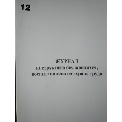 Журнал инструктажа обучающихся, воспитанников по охране труда