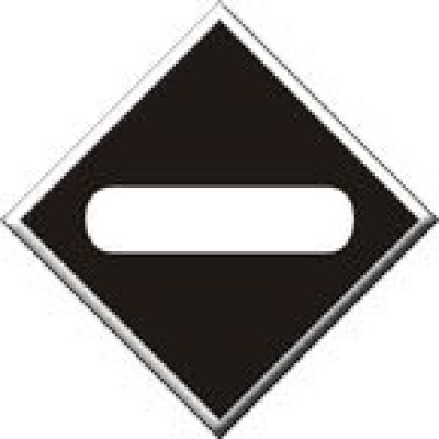 Постоянный сигнальный знак. Опустить Токоприемник!