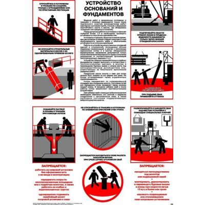 Устройство оснований и фундаментов, 1л., формат А2 плакат