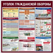 Уголок гражданской обороны 600х600 ламинир