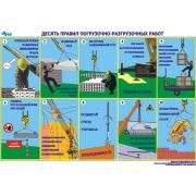 10 правил погрузочно-разгрузочных работ 1 лист, формат  А2 плакат