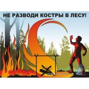 Не разводи костры в лесу. 1 лист, формат А3 плакат