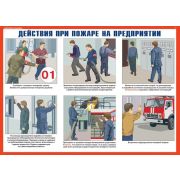 Комплект плакатов №4 «Умей действовать при пожаре», 10л., А3